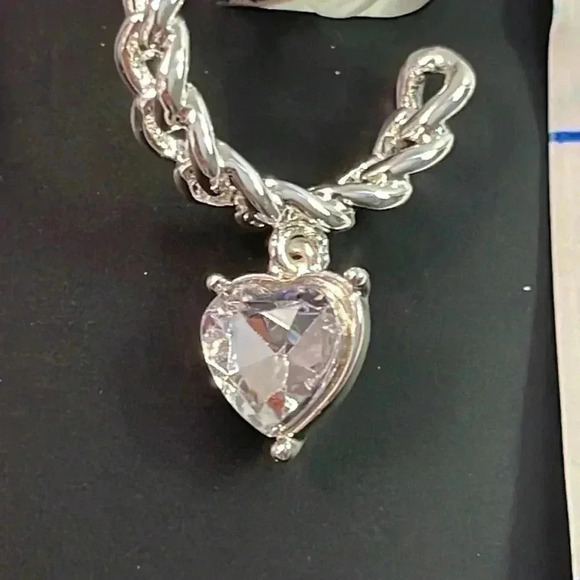 Sofia Jewelry by Sofia Vergara Women's Silver Tone Textured Stone Hoop Earrings - Picture 5 of 5